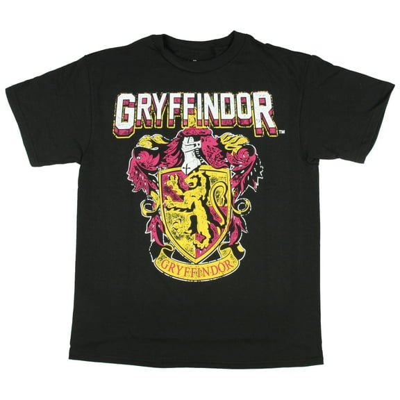 Harry Potter Hogwarts Crest Gryffindor Big Boy's Youth T-Shirt Large