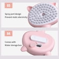 thumbnail image 3 of Pet Grooming Brush Electric Spray Massage Comb for Cats and Dogs, 2-in-1 Hair Removal Cleaning Brush with Fine Teeth, One-Touch Mist Groomer for Shedding Fur Blue, 3 of 5