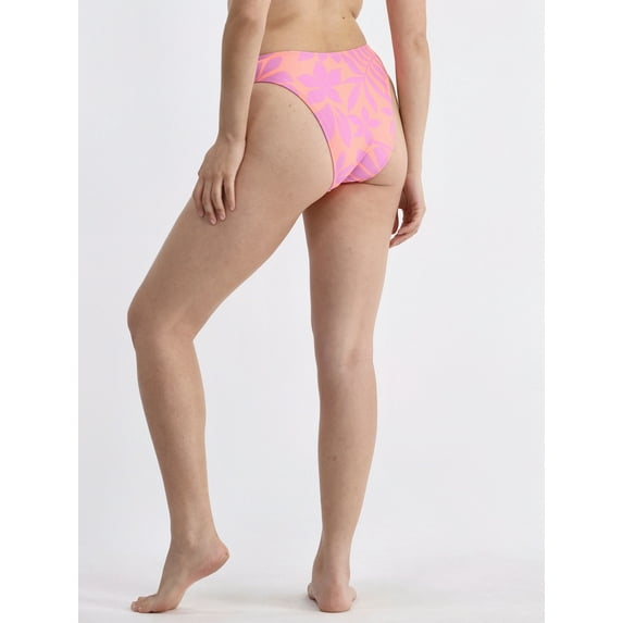No Boundaries Floral High Leg Swim Bottoms, Women's
