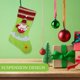 thumbnail image 4 of Bolsa de regalo navideña GOOHOCHY con forma de calcetín, colgante de árbol de Navidad y otros artículos navideños, 4 of 8