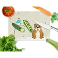 thumbnail image 2 of Caroline's Treasures Christmas Presents between Friends English Bulldog Red White Glass Cutting Board Large, 2 of 2