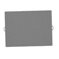 thumbnail image 1 of Alfombrilla para escurrir platos, plegable, fácil de limpiar, soporte para ollas calientes, antideslizante, para vajilla de cocina Gris, 1 of 9