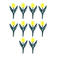 thumbnail image 3 of LOVIVER 10Pcs Garden Edging Fake s Lawn Edging for Driveway Lawn Ornament Yellow Flower, 3 of 8