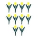 thumbnail image 3 of 10 piezas de tulipanes artificiales para valla de jardín, paisajismo decorativo Flor amarilla, 3 of 9