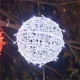thumbnail image 3 of Guirnalda de luces navideñas de 30 cm con forma de bola de ratán, para exteriores, para bodas, fiestas, decoración de jardín, 3 of 5