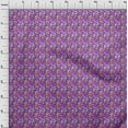 thumbnail image 4 of oneOone Velvet Purple Fabric Geometric Sewing Material Print Fabric By The Yard 58 Inch Wide, 4 of 5