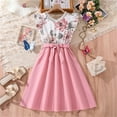 thumbnail image 2 of TAIAOJING Toddler Baby Girls Floral Dress Summer Children's 2024 Clothing New Lace V Neck Short Sleeved Princess Dresses For 8-9 Years, 2 of 9
