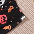 thumbnail image 4 of Gubotare Toddler Boys Kids Halloween Pajamas Glow-in-The-Dark Pjs Set Orange for Size 5-6 Years, 4 of 8