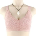 thumbnail image 3 of Sngxgn Bras for Women All Day Comfort Bra, No Wire and Light Padded Bra(Pink,XXL), 3 of 4