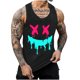 thumbnail image 1 of Camisetas de Tanque de los Hombres Tanque de los Hombres Incolor Gradiente de Impresión Cuello Redondo Correa Delgada Fuga Atrás Regular Casual Deportes Blusas de Tanque, 1 of 5