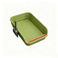 thumbnail image 2 of Large Cat Litter Box, Top Entry Cat Litter Box, Cat Litter Pan with Cat Scooper, Senior Cat Litter Boxes, Detachable Easy Clean, Cat Necessities 19.29x13.78x5.12 Inch (Green), 2 of 6