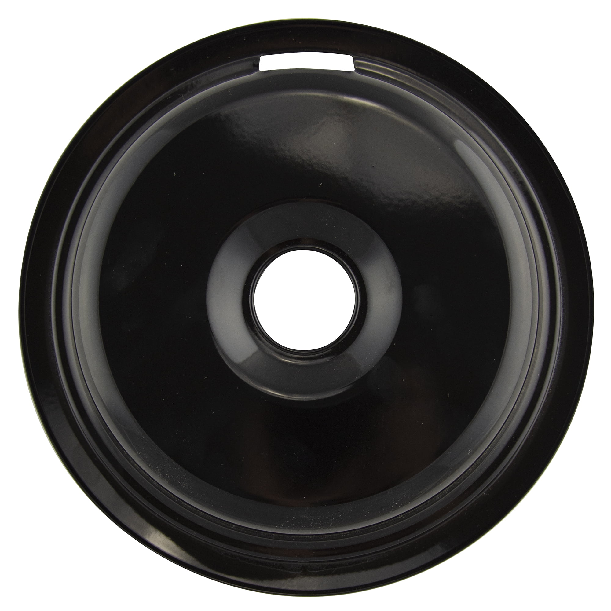 Range Kleen P110 Style F One Large Heavy Duty Black Porcelain Drip Bowl