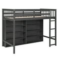 thumbnail image 5 of Harper & Bright Designs Pine Wood Storage Twin Loft Bed with Built-in Bookcase, 5 of 14