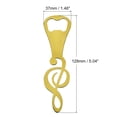 thumbnail image 2 of Abridor de botellas, paquete de 6 abridores de botellas de cerveza de metal, abridores de botellas planos de nota musical, regalos geniales para bartenders (Oro), 2 of 6