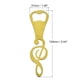thumbnail image 2 of Abridor de botellas, paquete de 6 abridores de botellas de cerveza de metal, abridores de botellas planos de nota musical, regalos geniales para bartenders (Oro), 2 of 6