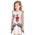thumbnail image 1 of Balery Moose Kissing Under Mistletoe Camisón de princesa para niñas, pijama de algodón con mangas abullonadas, suave y bonito.-Medium, 1 of 6