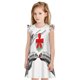 thumbnail image 1 of Balery Moose Kissing Under Mistletoe Camisón de princesa para niñas, pijama de algodón con mangas abullonadas, suave y bonito.-Small, 1 of 6