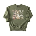 thumbnail image 7 of Camo 3 Easter Bunnies Sweatshirt for Women Teens & Kids Spring Family Matching Pullover Army Green Sweatshirt Adult X-Large, 7 of 7