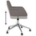 thumbnail image 5 of vidaXL Swivel Office Chair Dark Grey Fabric, 5 of 5