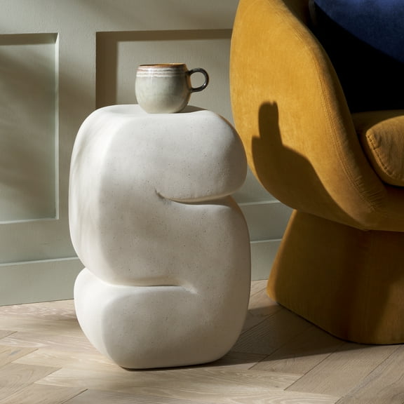 Safavieh Marnie Modern Magnesium Oxide End Table, White