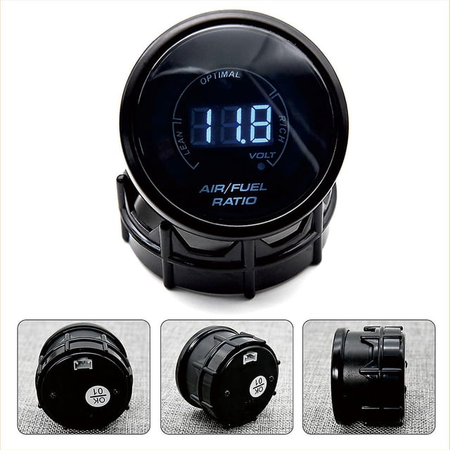 Car Gauge 52mm Air Fuel Ratio Gauge Led Digital Display With Narrowband O2 Oxygen Sensor For 12v Car 0258006028 Racing Gauge