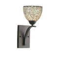 thumbnail image 4 of Woodbridge Lighting North Bay 1 Light Wall Sconce in Satin Nickel/Mosaic Amber, 4 of 6