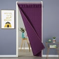 thumbnail image 4 of Steadline Thermal Insulated Door Curtain With Hook And Loop Fasteners - Winter Draft Blocker For Home Entryways And Patio Doors Thickened Fabric With Windproof Barrier 31.5x78.7 Inches, 4 of 5