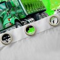 thumbnail image 4 of Castle Fairy Bold Truck Art Curtains Pack of 2 (42x84 Each) for Kids, Vivid Lorry Graphic Curtains Blackout for Bedroom, Green, 4 of 6