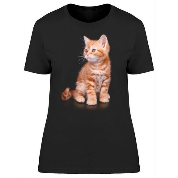 Shorthair Cat Looks Sideways T-Shirt Women -Image by Shutterstock, Female Medium