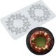 thumbnail image 1 of Moldes de encaje para tartas con 2 agujeros para coronas navideñas, moldes de encaje para fondant, moldes de encaje de silicona para decoración de tartas, 1 of 5