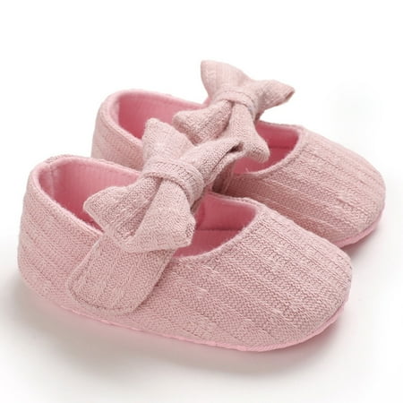 

Jinyi Kids Baby Girls All Match Breathable Soft Sole Non-Slip Prewalker Princess Shoes
