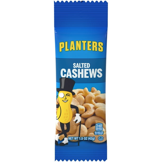 Planters Salted Cashews, 1.5 oz Pack