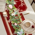 thumbnail image 7 of Artificial Eucalyptus Greenery Garland with Flowers,Fake Floral Vines for Wedding,Party,Table Runner & Indoor Outdoor Wall Backdrop Decor, 7 of 7