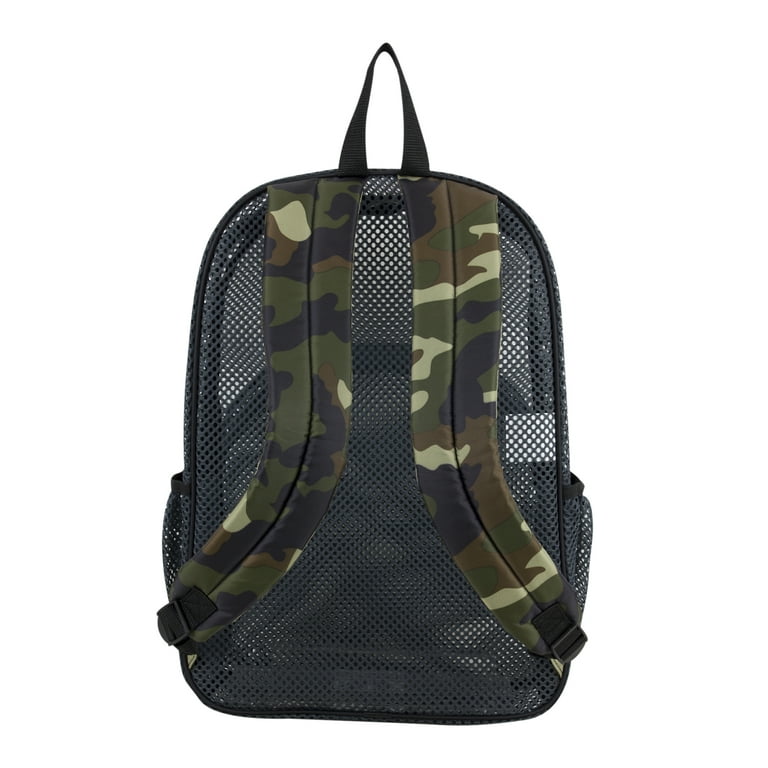 Eastsport Mesh Backpack With Adjustable Padded Shoulder Straps Graphite Camo Walmart