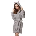 thumbnail image 6 of richie house women's bathrobe robe with two ears rhw2498, 6 of 7