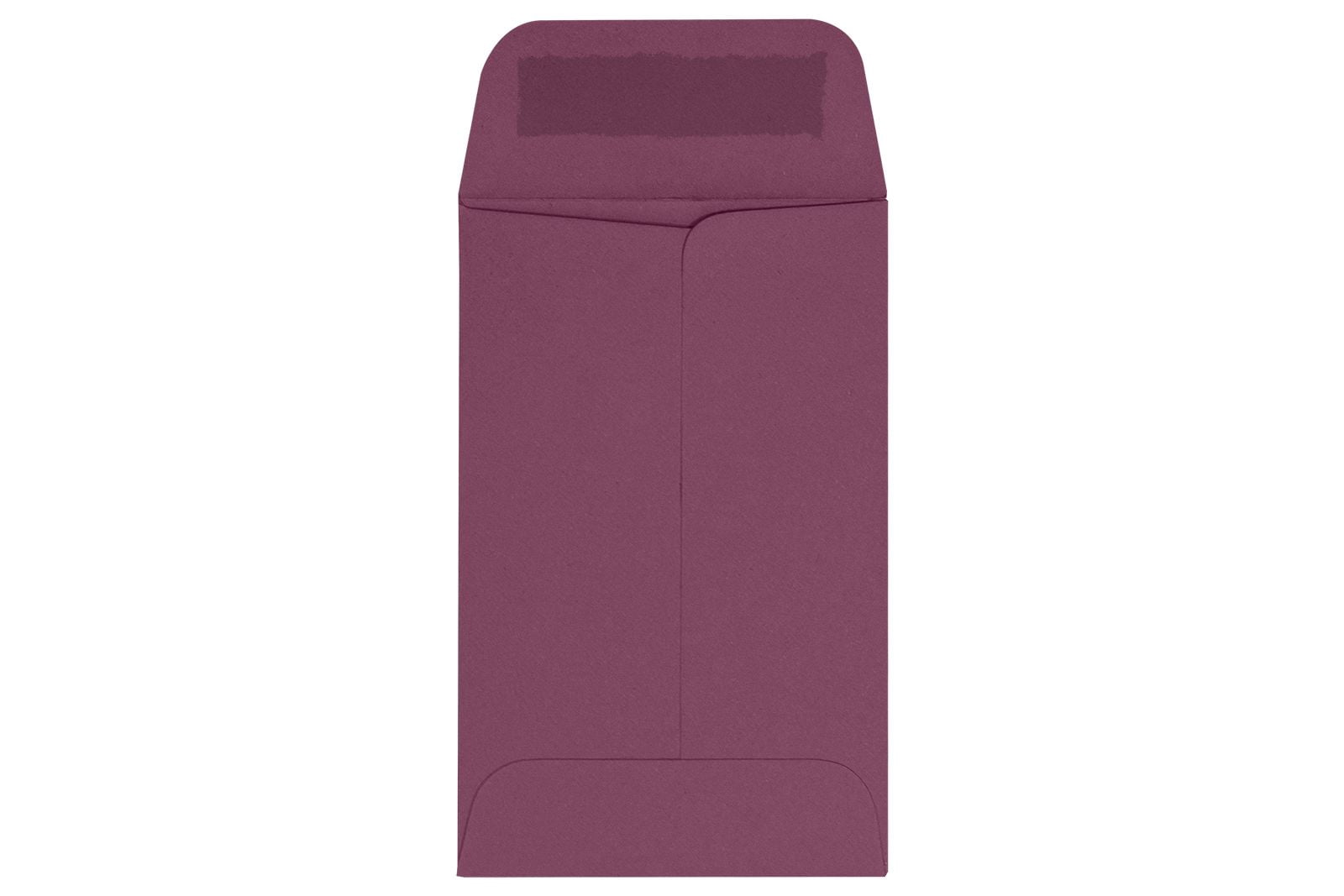 LUXPaper #1 Coin Envelopes W/ Moistenable Glue, Vintage Plum Purple, 2 1/4in x 3 1/2in, 80lb, 50/Pack