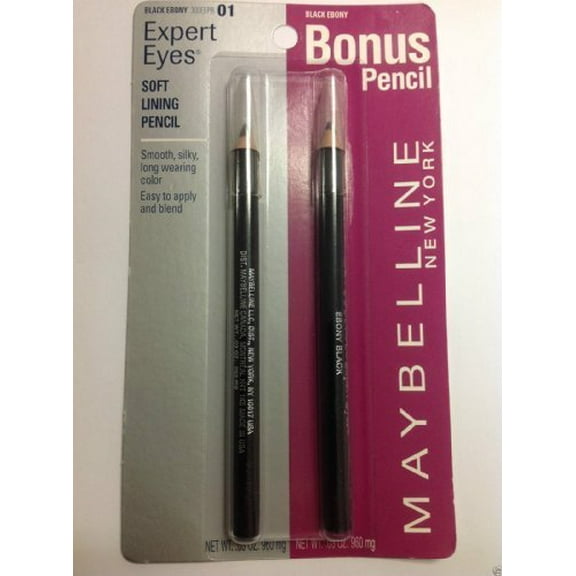 Bonus Pack Maybelline Expert Eyes Eyeliner Liner Pencil - Ebony Black