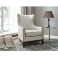 thumbnail image 6 of Steve Silver Roswell Beige Linen Accent Chair with Nailhead Trim, 6 of 8