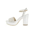 thumbnail image 3 of Sandalia de vestir Tacones Mujer Sintetico Plata Leon 023479, 3 of 4