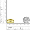 thumbnail image 4 of Gem Stone King 18K Yellow Gold Plated Silver Wedding Band Ring 7MM (Size 5), 4 of 4