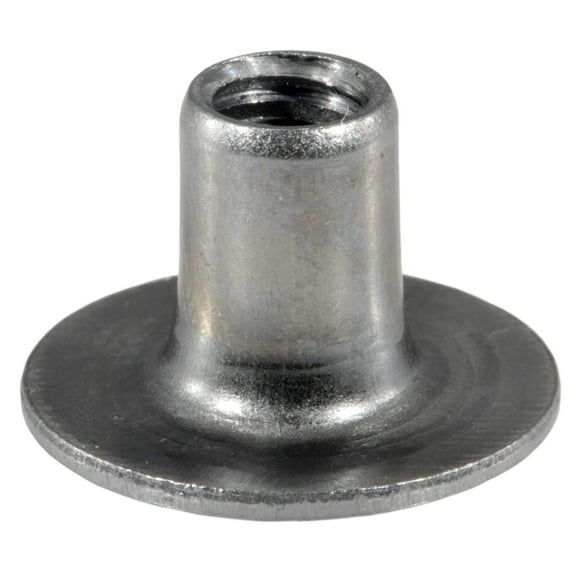 1/4"-20 x 7/16" Plain Steel Coarse Thread Round Weld Nuts (15 pcs.)