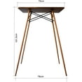 thumbnail image 4 of Inspirer Studio Bar Table Set, Modern Pub Table Dining Set, Kitchen Counter Height Dining Table Set (3 PCS Set (Table Rustic Brown with 2 Bar Stools)), 4 of 5