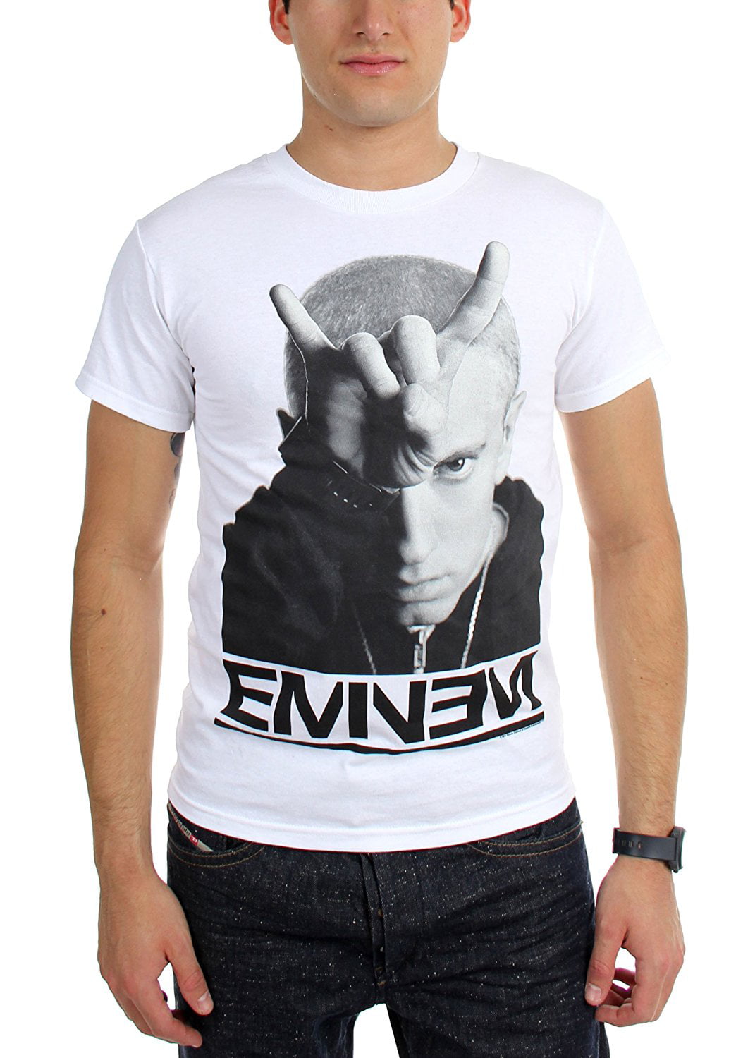 Eminem Kids T Shirt Slim Shady Mask Logo new Official Black Ages 1-12yrs Size