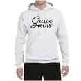 thumbnail image 2 of Wild Bobby Grace Wins Script Inspirational/Christian Unisex Graphic Hoodie Sweatshirt, White, Medium, 2 of 5