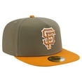 thumbnail image 3 of Men's New Era Olive/Orange San Francisco Giants Two-Tone Color Pack A-Frame 59FIFTY Fitted Hat, 3 of 5