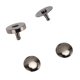thumbnail image 2 of 50 Sets Magnetic Snap Buttons 14x4mm High Hardness Alloy Magnetic Button Clasp Snaps for Decorating Punk Clothing Shoes Silver Black, 2 of 3