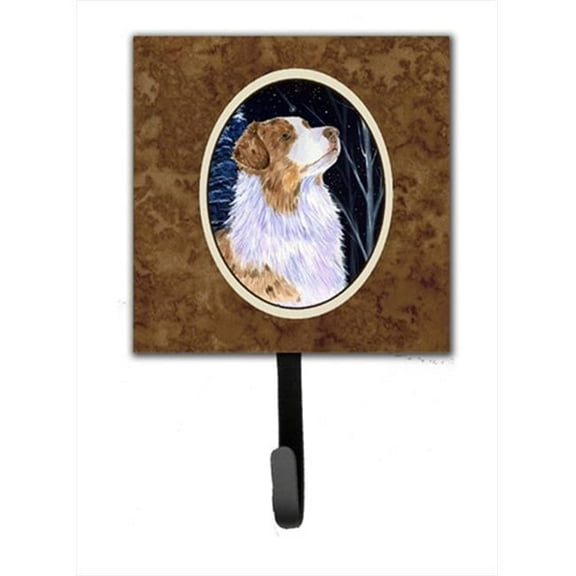 Starry Night Australian Shepherd Leash Holder Or Key Hook
