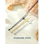 ChainsProMax Stainless Steel Ankle Bracelets for Women Layered Heart Charm Anklets Foot Chain Summer Boho Beach Gift