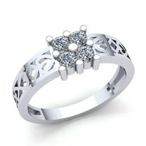 Natural 0.5carat Round Cut Diamond Mens Modern Anniversary Engagement Ring Solid 14K Rose, White or Yellow Gold IJ SI2