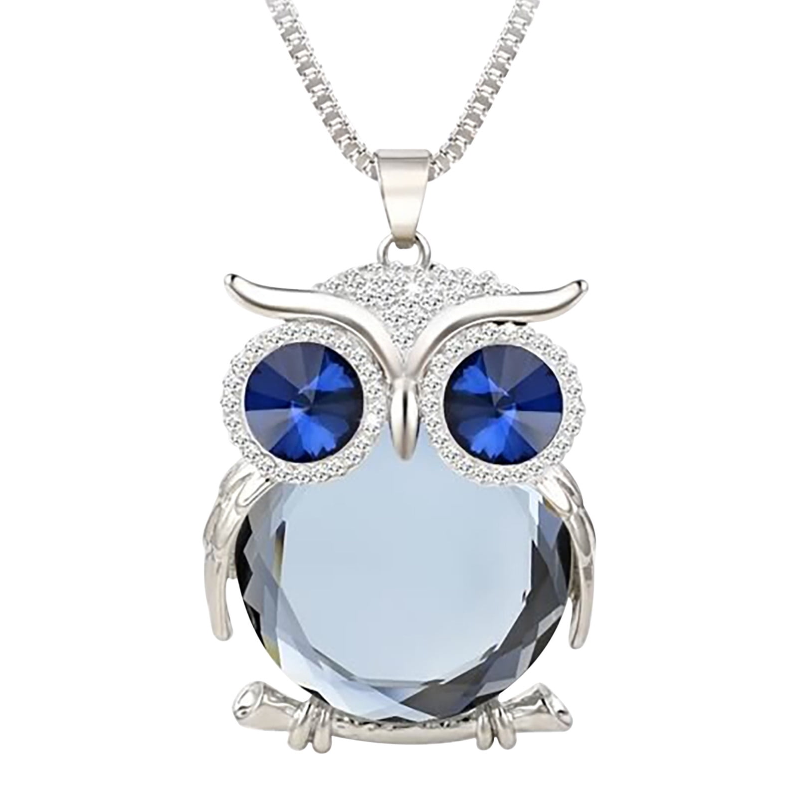 Magic Metal Owl Locket Necklace Vintage Retro Gold Tone Antique Crystal Animal Charm NF10 Fashion Jewelry